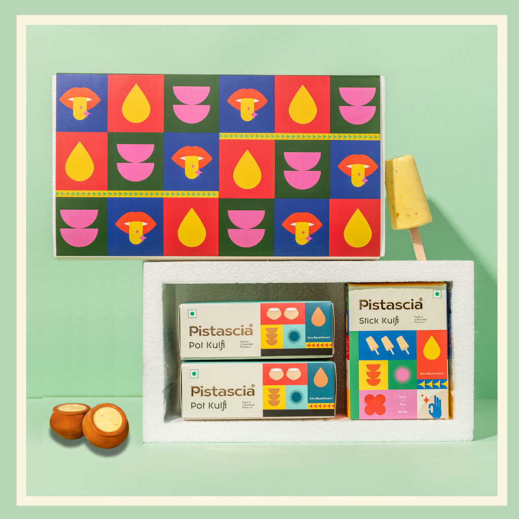 Kulfi Lover’s Dream Box: 4 Sticks + 4 Pots